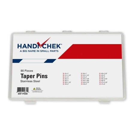 Flint Hills Trading Taper Pin Stainless Steel Assortment 90 Piece DISP-TPSS90